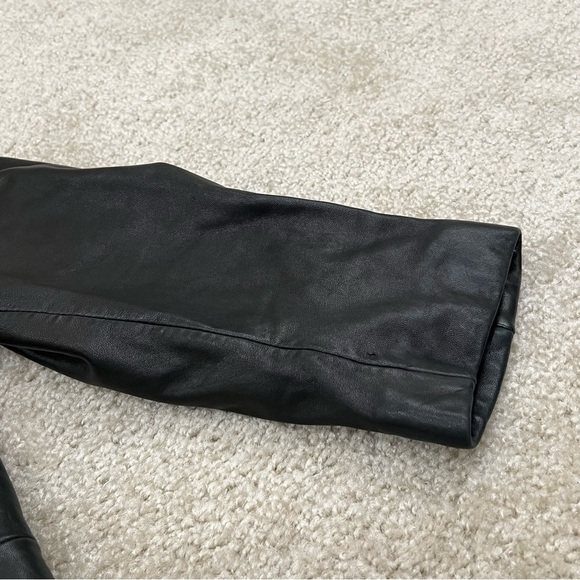 Couture by J. Park Lamb Leather Jacket Black Men's Size Large Button Down, - Picture 14 of 16